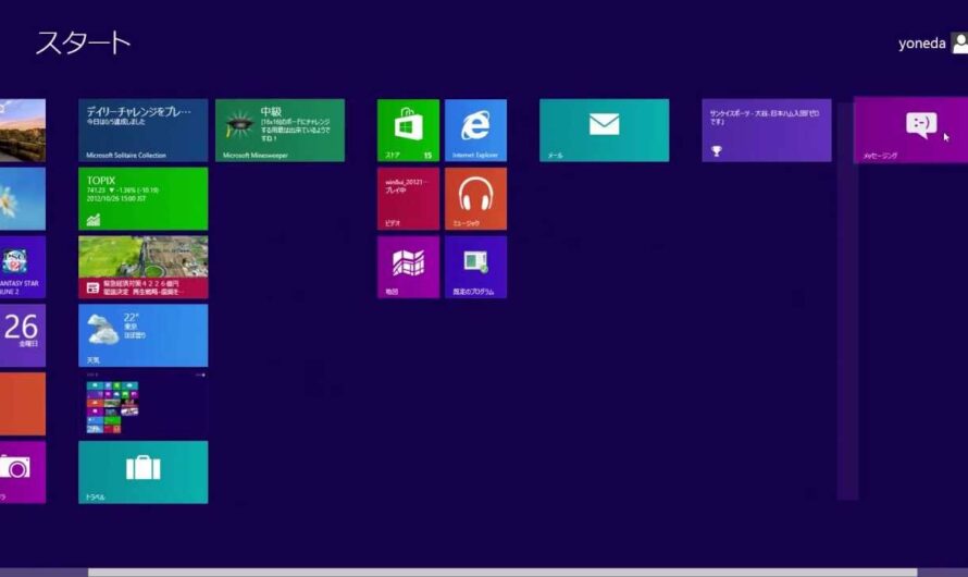 Windows 8 Style UIのタイル整理