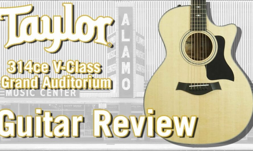 What Does V-Class Bracing Sound Like? Review of New Taylor 314ce V-Class Acoustic Electric Guitar